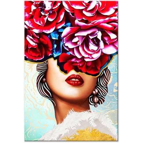 Quadri moderni 100x70 viso - moderni, cm