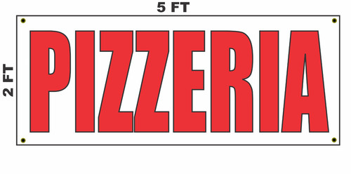 Insegna striscione pizzeria - insegna,