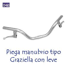PIEGA Manubrio Cromato in Acciaio Bici Pieghevole - Graziella Completo di Leve