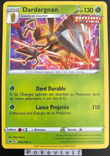 Carte pokemon dardargnan - carte,