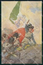 WW1 WWI Militari Bersaglieri Tricolore Marchisio serie 3196 cartolina KF5310