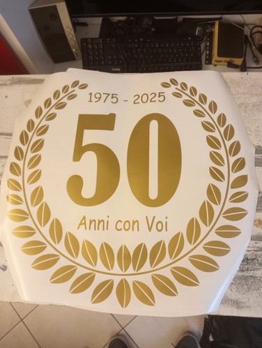 Adesivo corona alloro per - corona,