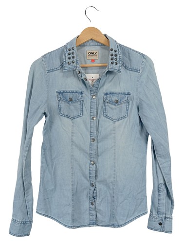 Only camicia jeans donna blu - camicia,
