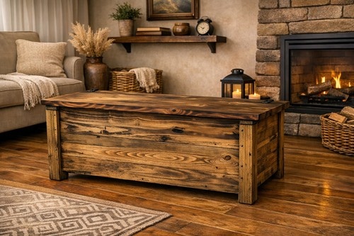 Cassapanca legno massello - legno,