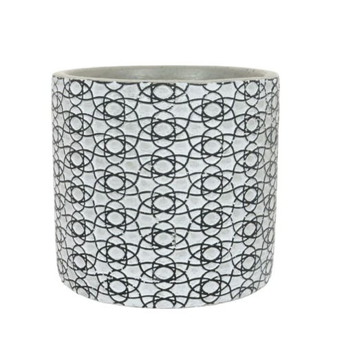 Vaso fiori bianco - , nero