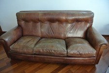Divano in pelle 3 posti + due