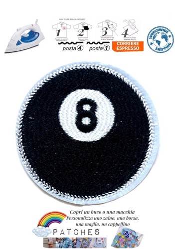 Patch palla biliardo numero - palla,