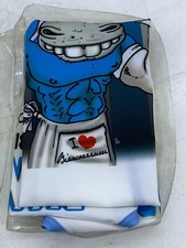 Grembiule del bianco azzuro - del,