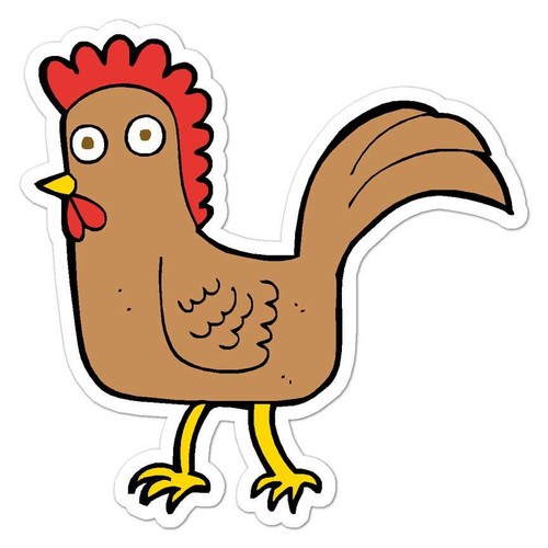 Pollo dei cartoni animati