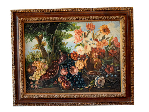 Dipinto vaso fiori in - "vaso, di