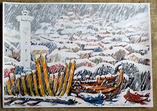 Primo Angellotti serigrafia XIV/XXX - cm. 69 x  49  