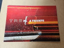 Triumph TR6 Brochure D'epoca In Lingua Italiana 