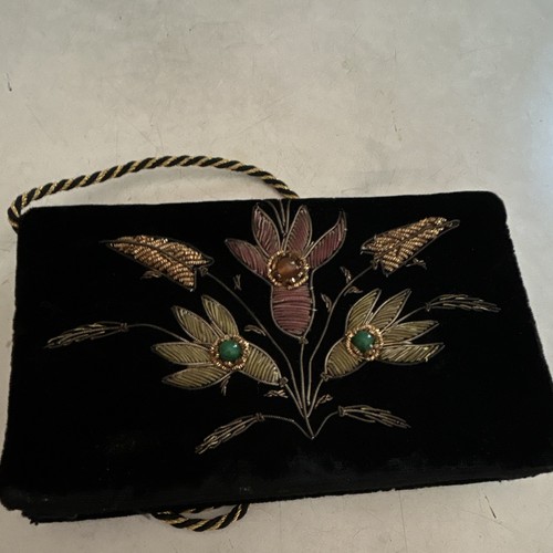 Pochette donna velluto nero
