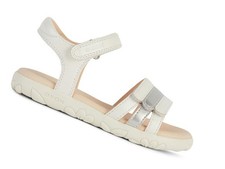 GEOX SANDALI BAMBINA JUNIOR ESTATE J458ZD 000NF C0459  HAITI GIRL BIANCO - ARGEN