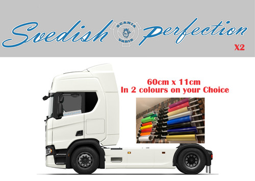 Coppia adesivi camion scania - camion,