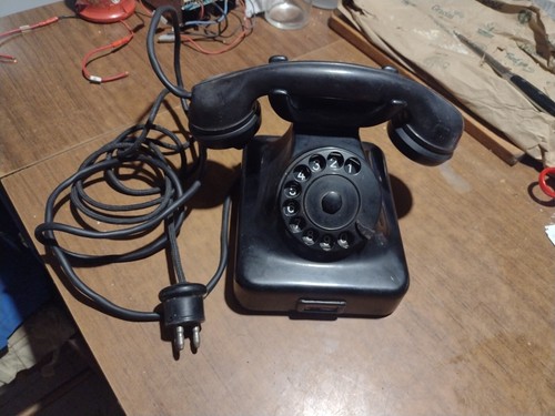 Telefono disco bachelite - a,