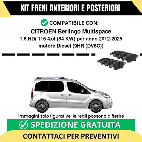 Pastiglie freno ant post - freno,