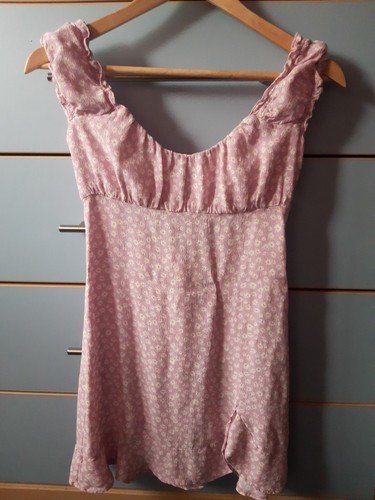 Abito donna rosa floreale pull
