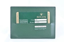 Rolex International G'tee Card