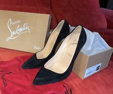 Louboutin  Corneille 100 Nere Velluto Taglia 37.5