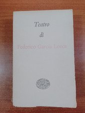1952 TEATRO DI FEDERICO GARCIA LORCA Einaudi
