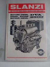 SLANZI MOTOREN ENGINE MOTORE DVA 2900 DÉPLIANT TECNICO ORIGINALE 1960