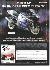 Moto GP concorso Suzuki PS2 Pubblicità 2000 Italian Magazine Advertising 28x21