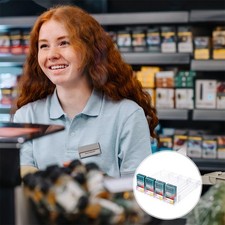  6 Pezzi Espositore Sigarette Vassoio Spingisigarette Auto-push Vetrina