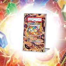 Pokémon PSA/Raw Vetrina FLAREON EX 202/187 SAR Display Acrilico Exclusive Ext.