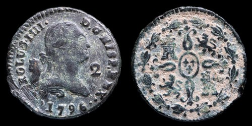 1796 carlo 2 maravedis - 1796,,