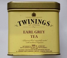 Twinings Earl Gray tea: 2 scatole tè vuota vintage da collezione del 2005 e 2008