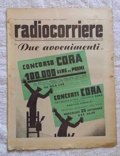 Radiocorriere 1940 39 - tv,