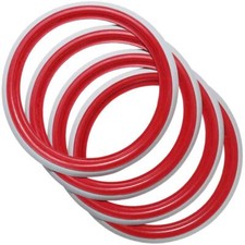 14" Red Whitewall Topper