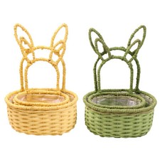 Cesto Coniglio S/2 Decorazione