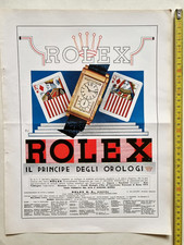 Rolex Vecchia Pubblicità 1936 Prince Orologio Italia 38x28