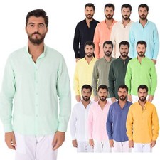 Camicia di Lino Uomo Collo