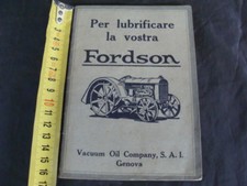 MANUALE LUBRIFICAZIONE FORDSON ORIGINALE FORD TRATTORE OLD TRACTOR 1927 