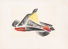 LUIGI VERONESI (Milano, 1908-1998) Opera Litografia Firmata cm 50,5 x 69,5 rara