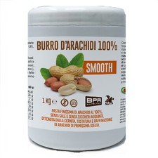 BPR Burro di Arachidi D'arachidi Smooth 1000 g (1 Kg) Ricco di Proteine