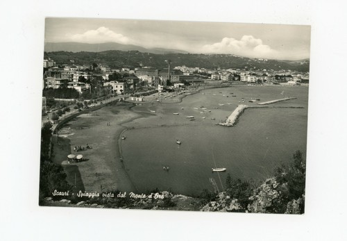 Cartolina scauri spiaggia - ,