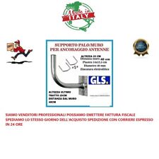 Supporto per Antenna Staffa Palo Muro Satellitare Parabola SAT 40 CM+SUPPORTI