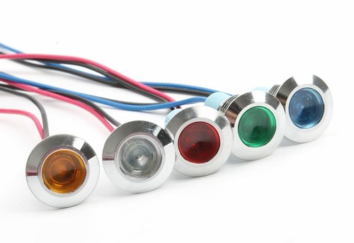 Indicatore metallo 12mm pilota - indicatore,
