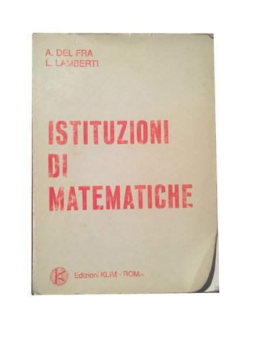 Istituzioni matematiche - di,