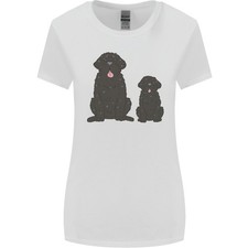 T-Shirt Donna A Taglio Ampio Con Cucciolo Di Terranova