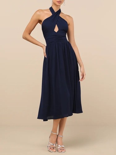 Abito midi lulus emrah blu - abito,