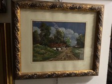 Quadro ad olio " Campagna"  su