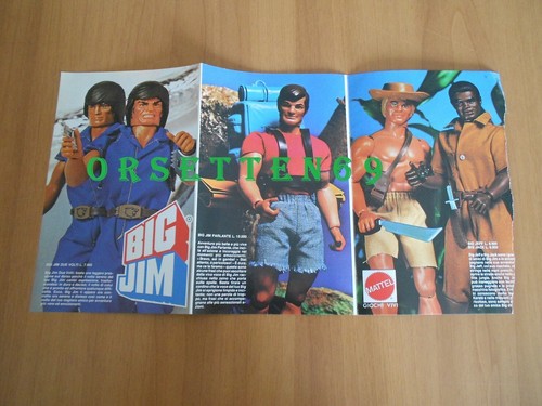 Volantino big jim mattel anni - mattel,