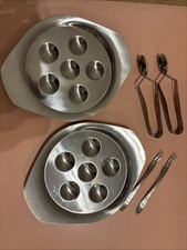 2 Vassoi Lumache Vintage