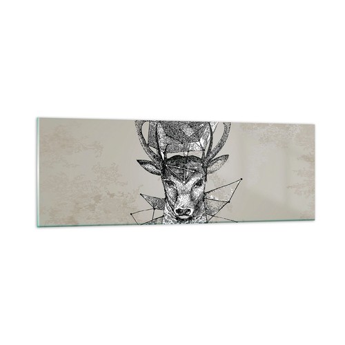 Quadro vetro 90x30cm - 90x30cm, cervo