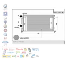 RADIATORE MOTORE ACQUA FIAT